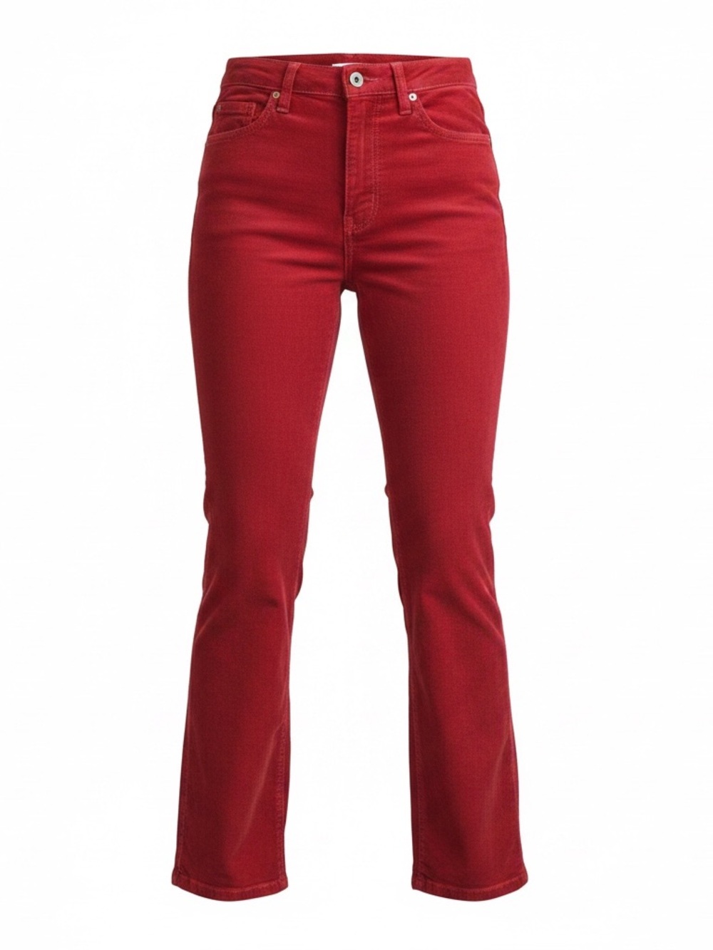 Wrangler Heritage Fit Red Corduroy High Waist Pants
